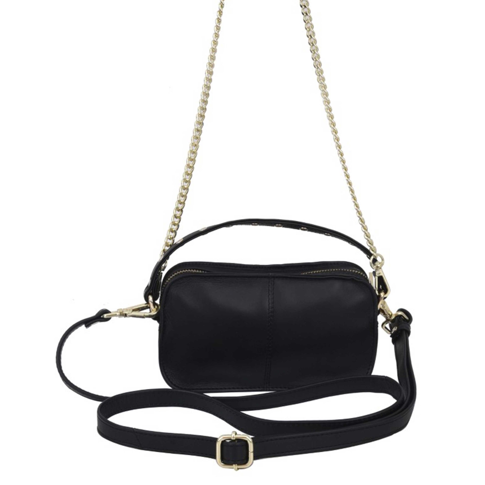 Núnoo Helena Pure Disco Black w. Gold Crossbody Black