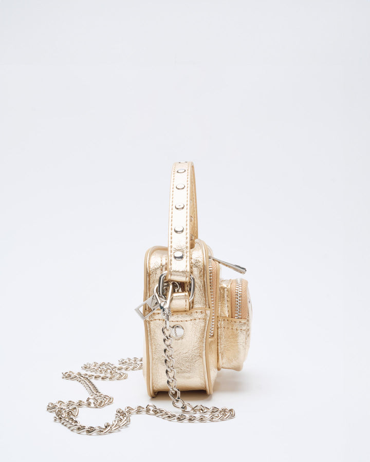 Núnoo Helena Recycled Cool Light Gold Small bag Light Gold