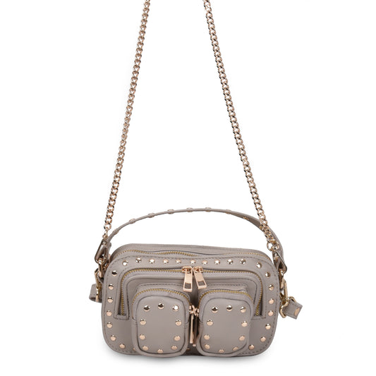 Núnoo Helena Rivet Pure Stone w. Gold Small bag Stone