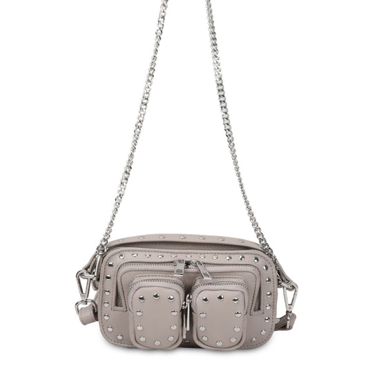 Núnoo Helena Rivet Pure Stone w. Silver Small bag Stone