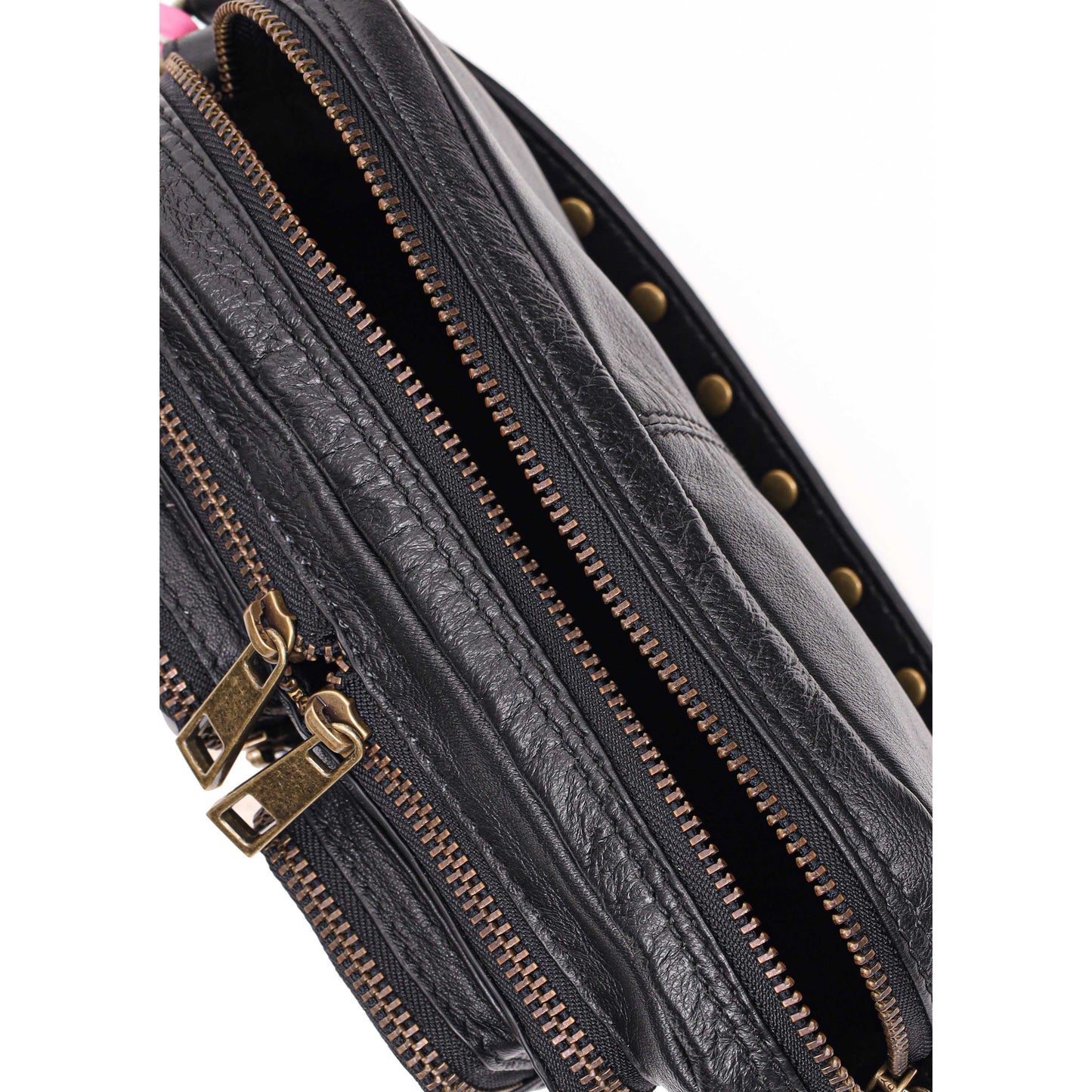 Núnoo Helena Sheep Black w. gold Shoulder bags Black