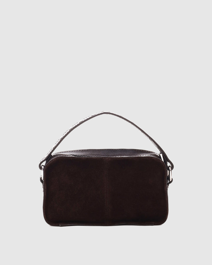 Núnoo Helena Suede Chocolate Small bag Chocolate