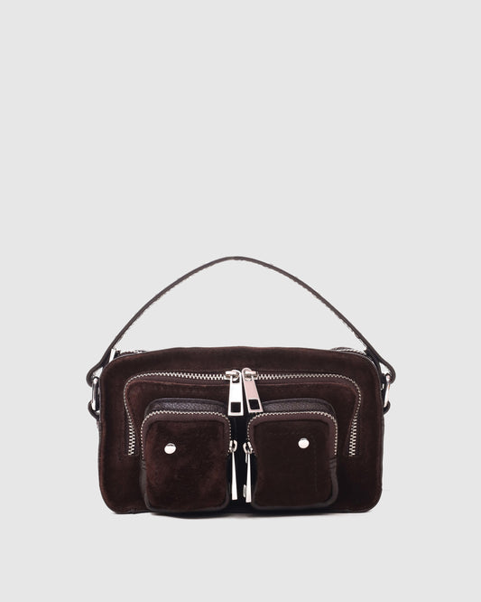 Núnoo Helena Suede Chocolate Small bag Chocolate