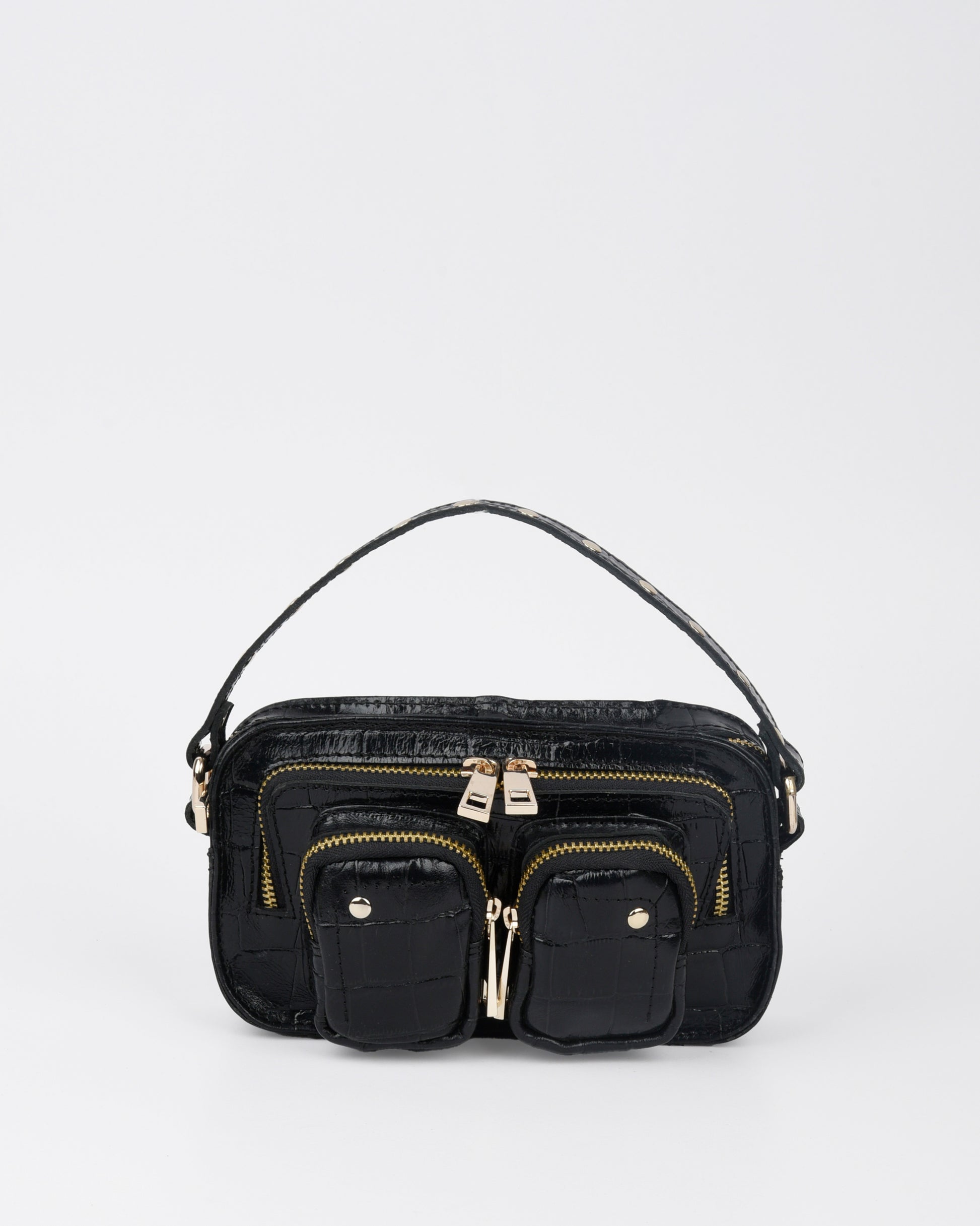 Núnoo Helena Texas Black w. Gold Small bag Black