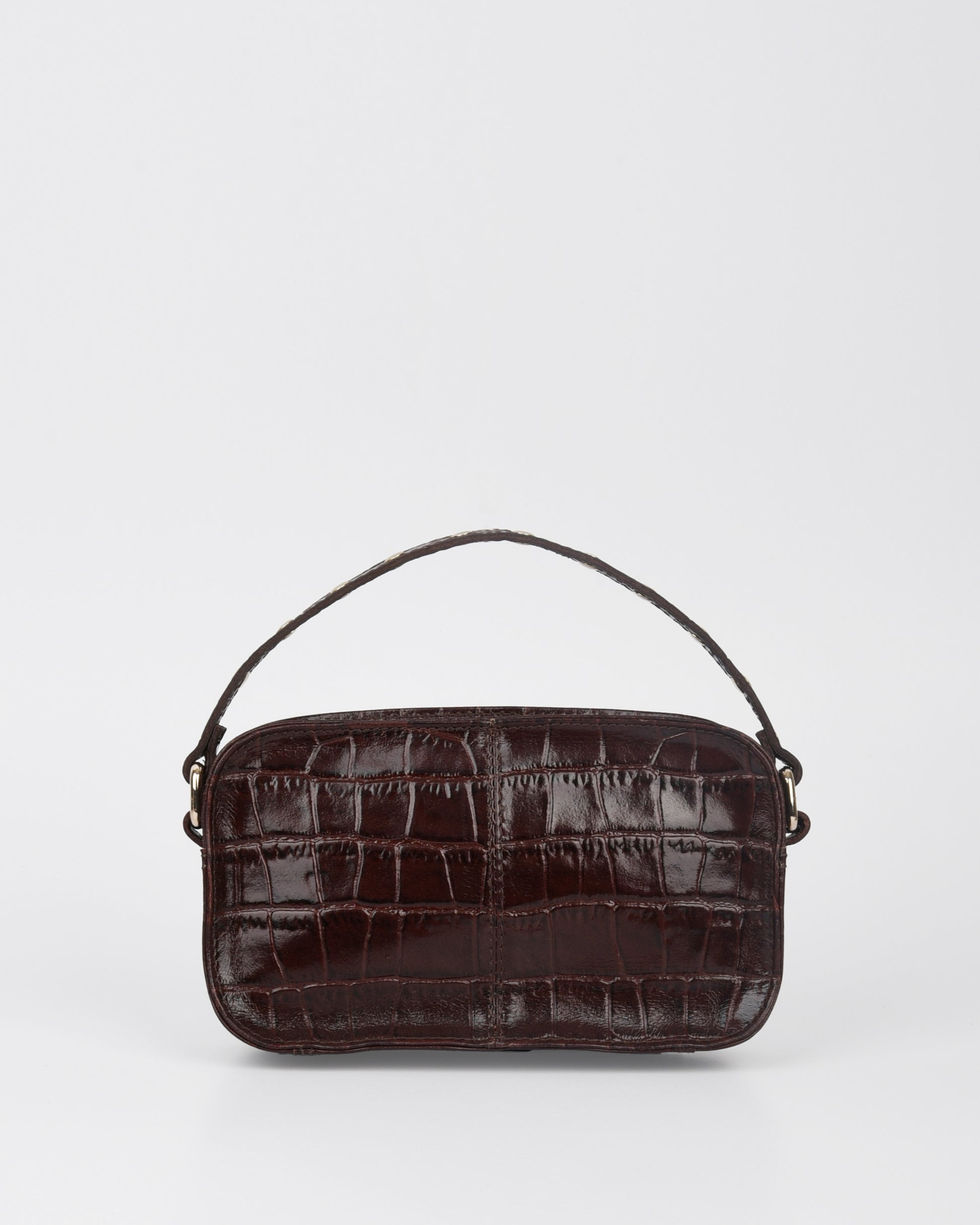 Núnoo Helena Texas Brown w. Gold Small bag Brown