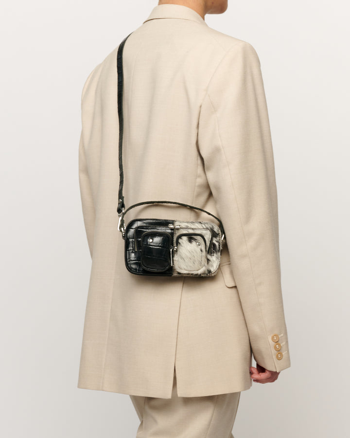 Núnoo Helena Texas Dots Small bag Black/white