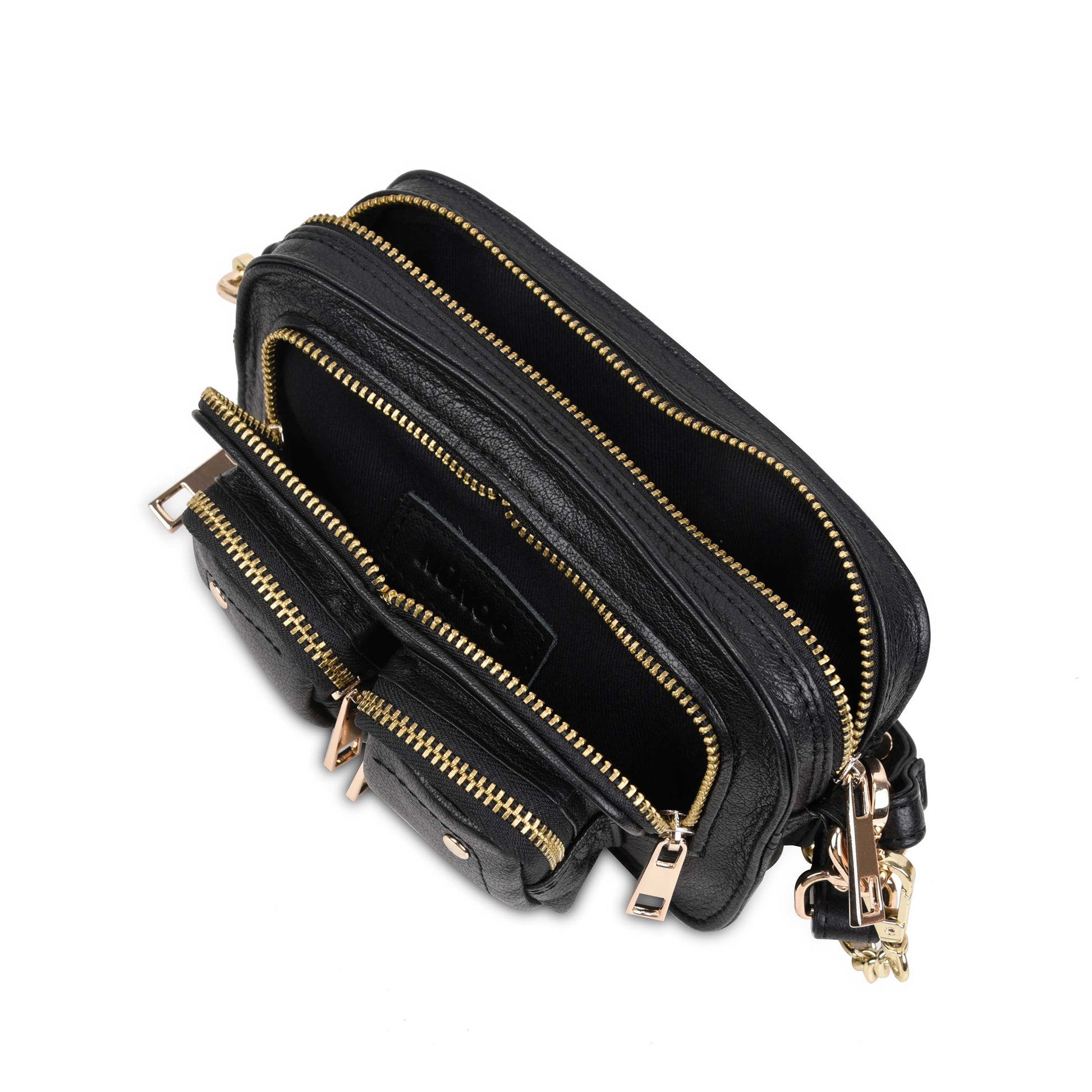 Núnoo Helena air 1 black w. gold Small bag Black