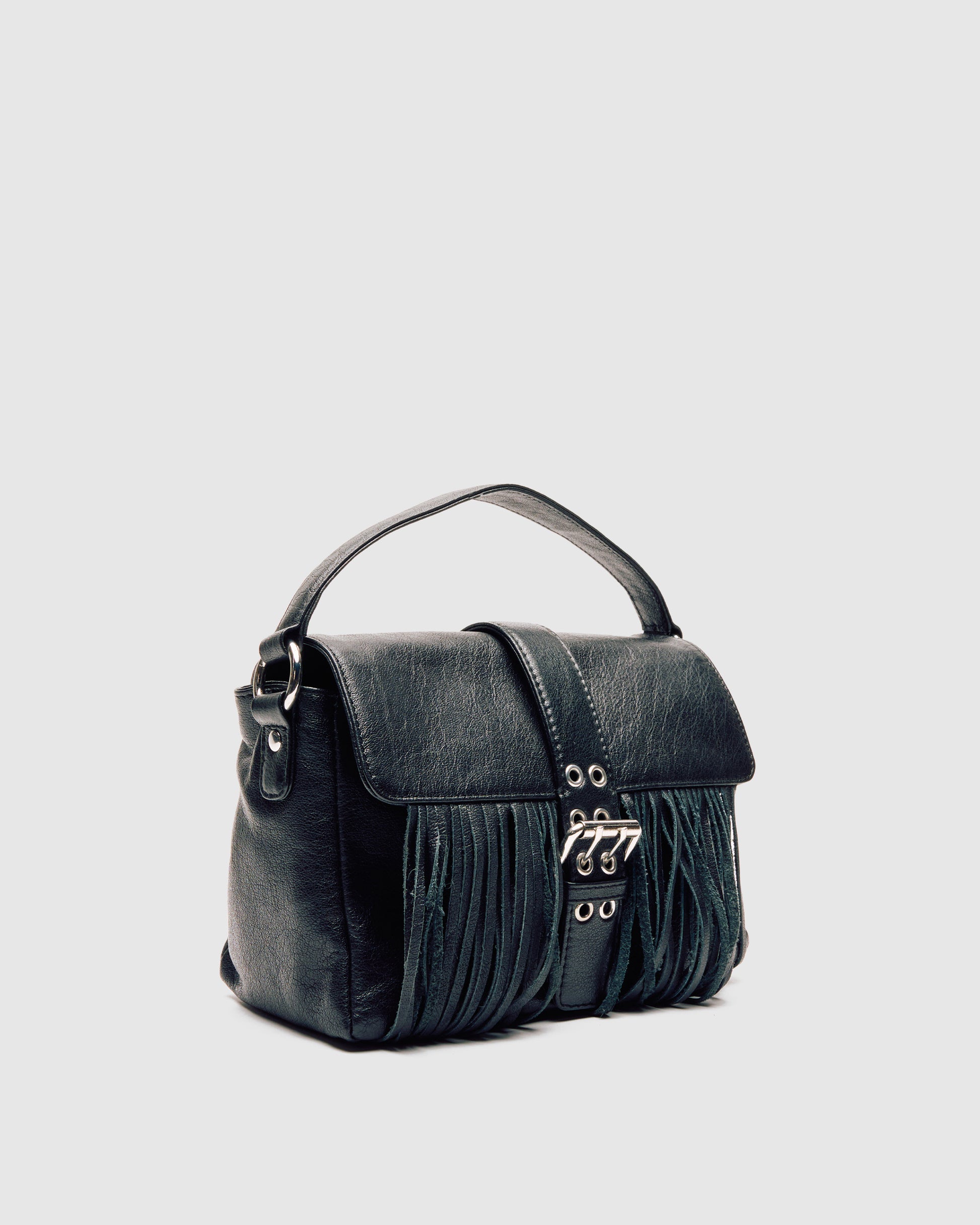 Núnoo Honey Buckle Fringe Mountain Black Medium Black