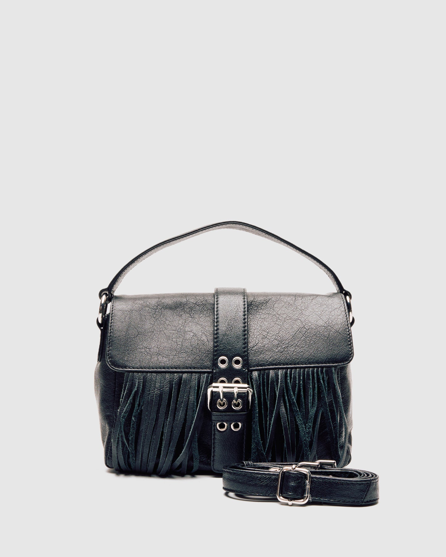 Núnoo Honey Buckle Fringe Mountain Black Medium Black