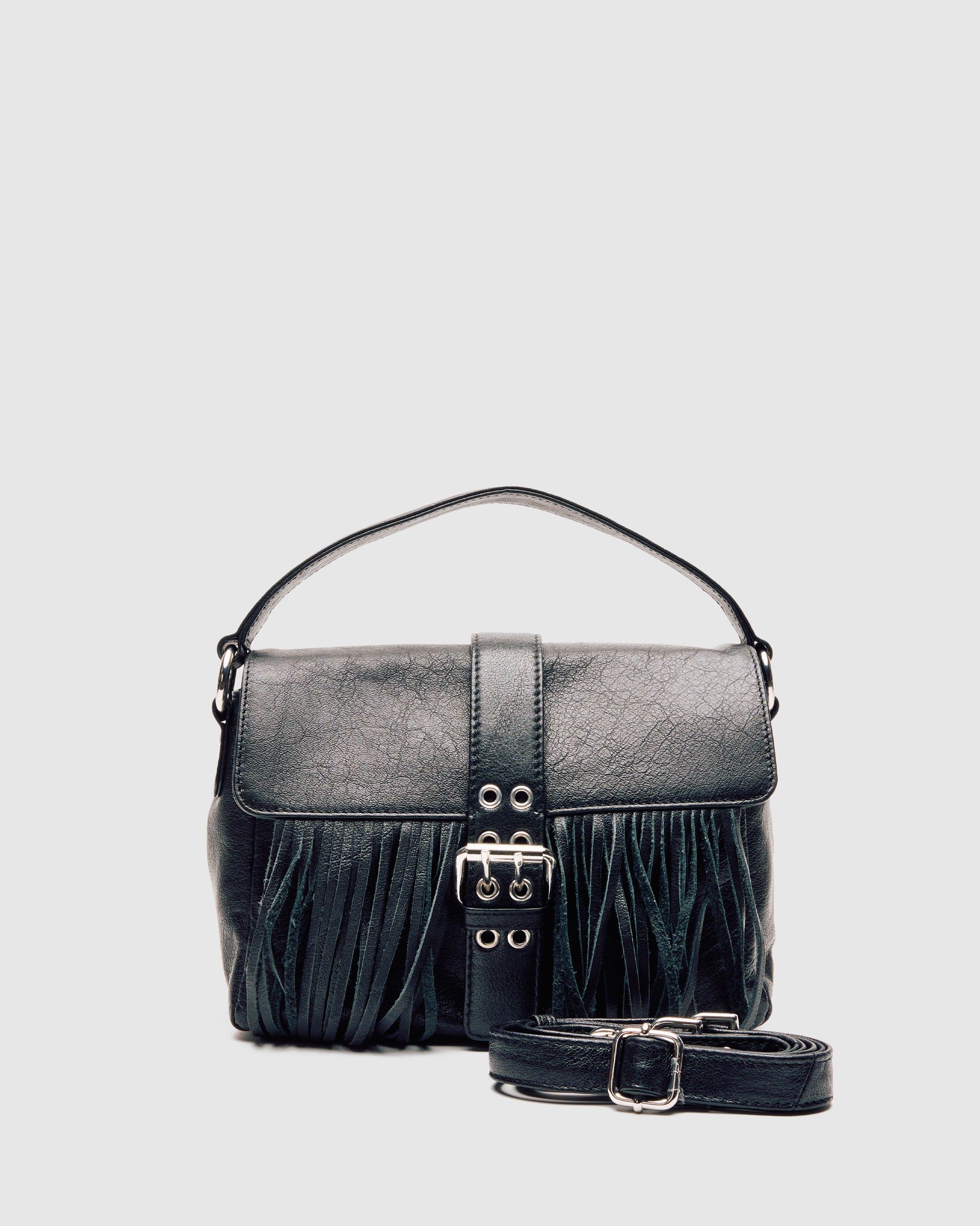 Núnoo Honey Buckle Fringe Mountain Black Medium Black