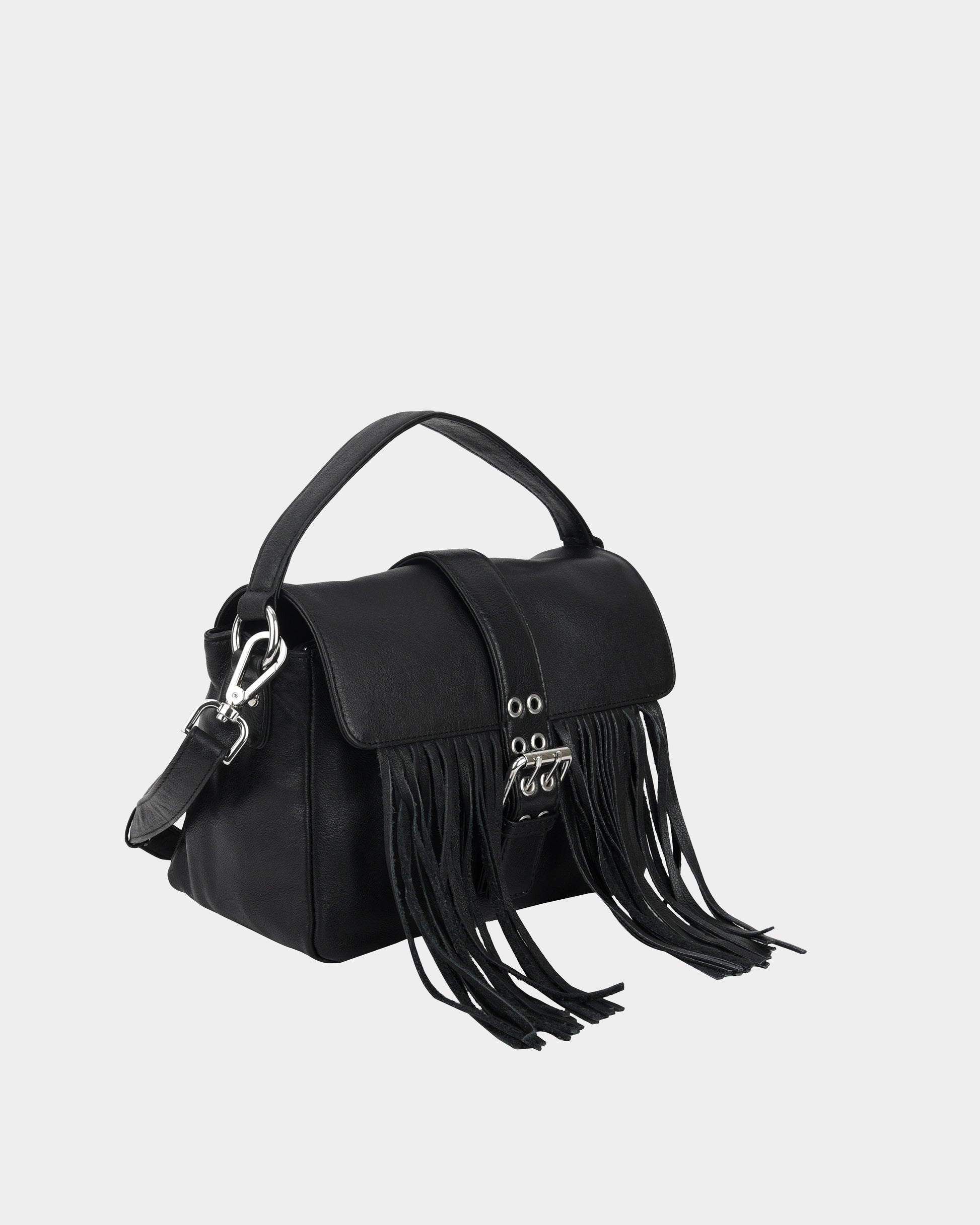 Núnoo Honey Buckle Fringe Mountain Black Medium Black