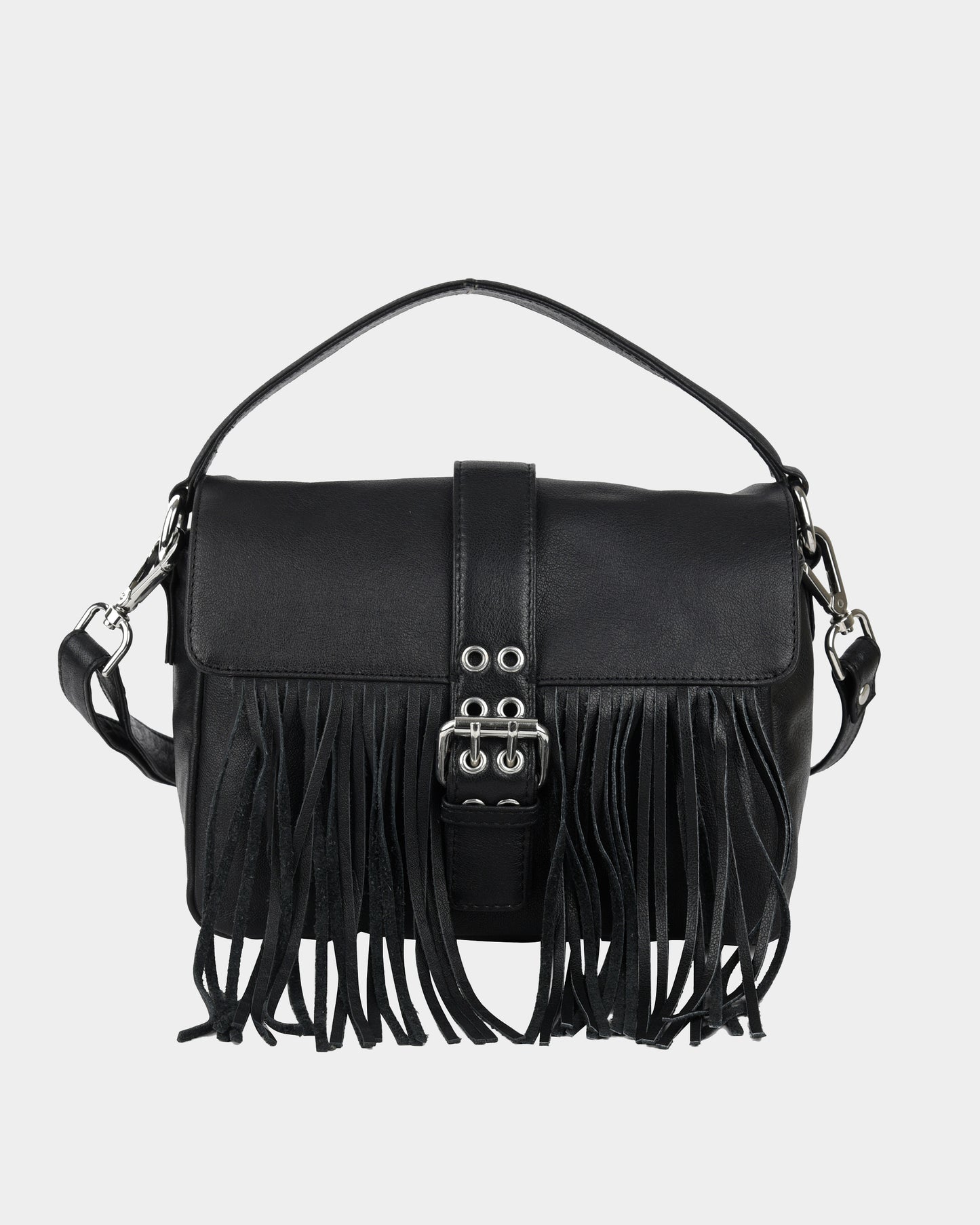 Núnoo Honey Buckle Fringe Mountain Black Medium Black