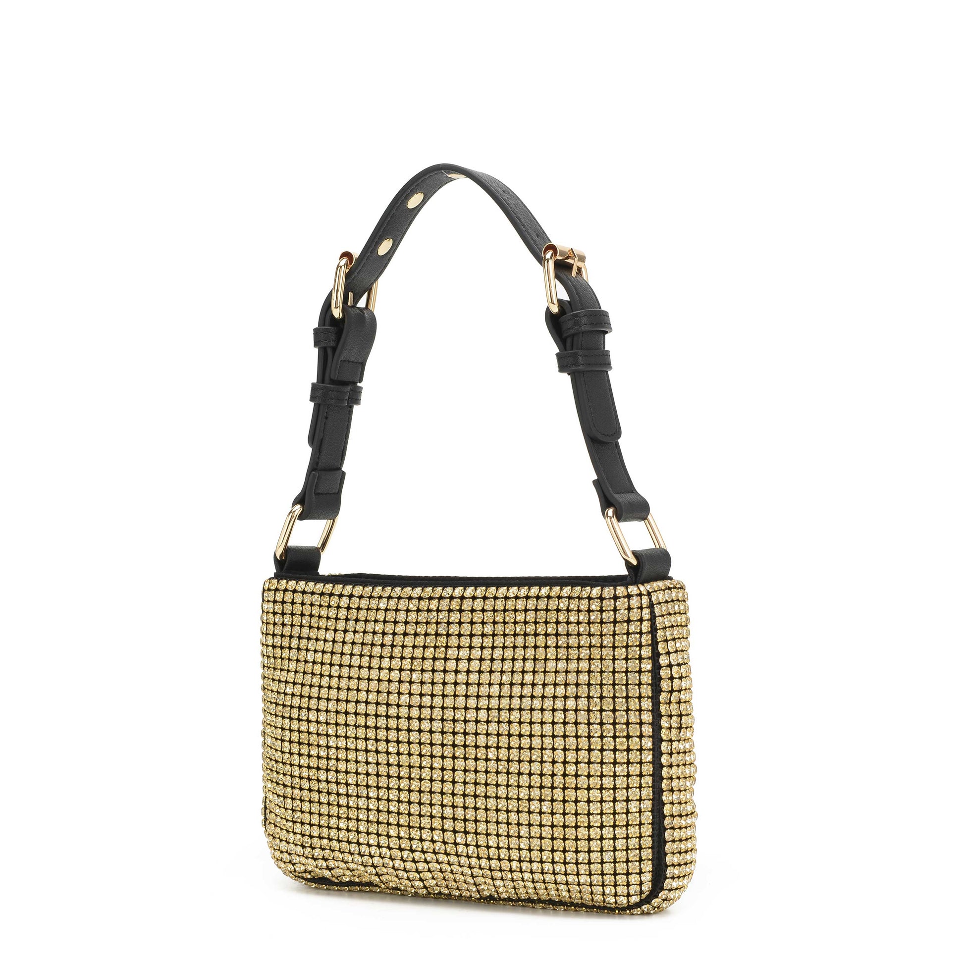Núnoo Juno Glitter Recycled Nylon Gold Shoulder bags Gold