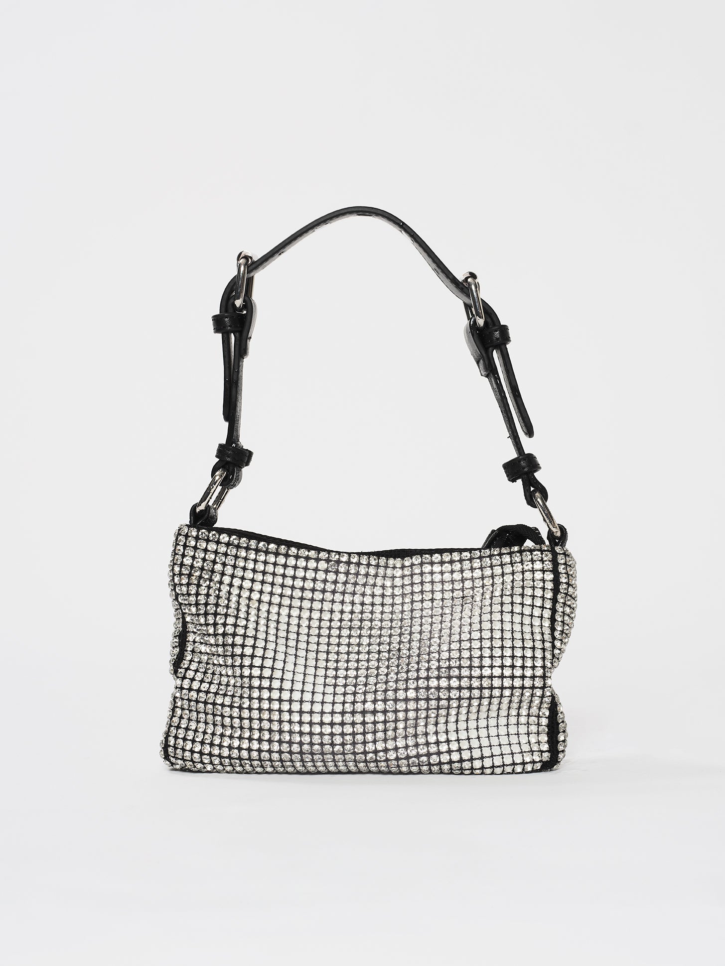 Núnoo Juno Glitter Recycled Nylon white Shoulder bags White