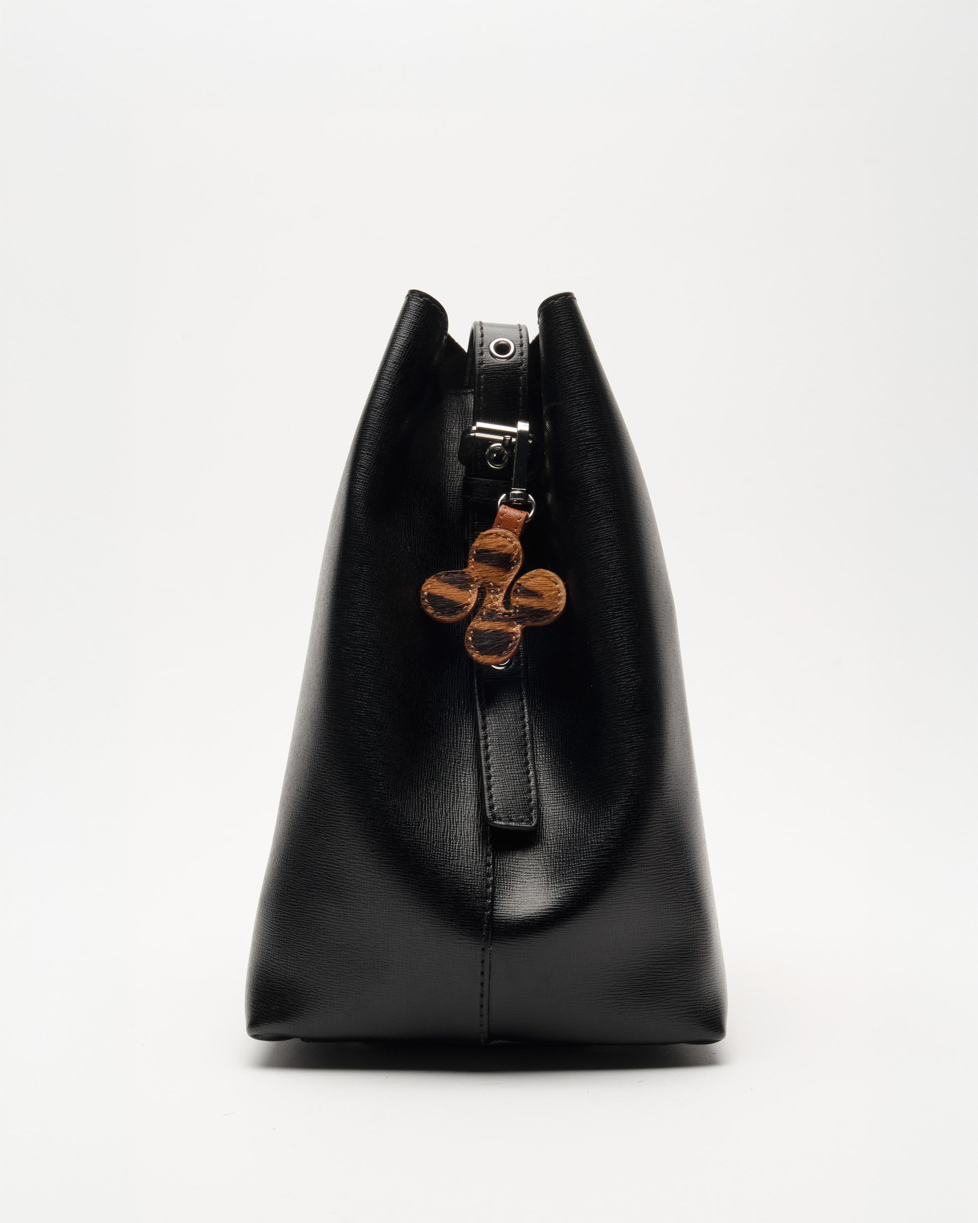 Núnoo Logo Bagcharm Stripes Deluxe Dark Brown Accessories Stripes