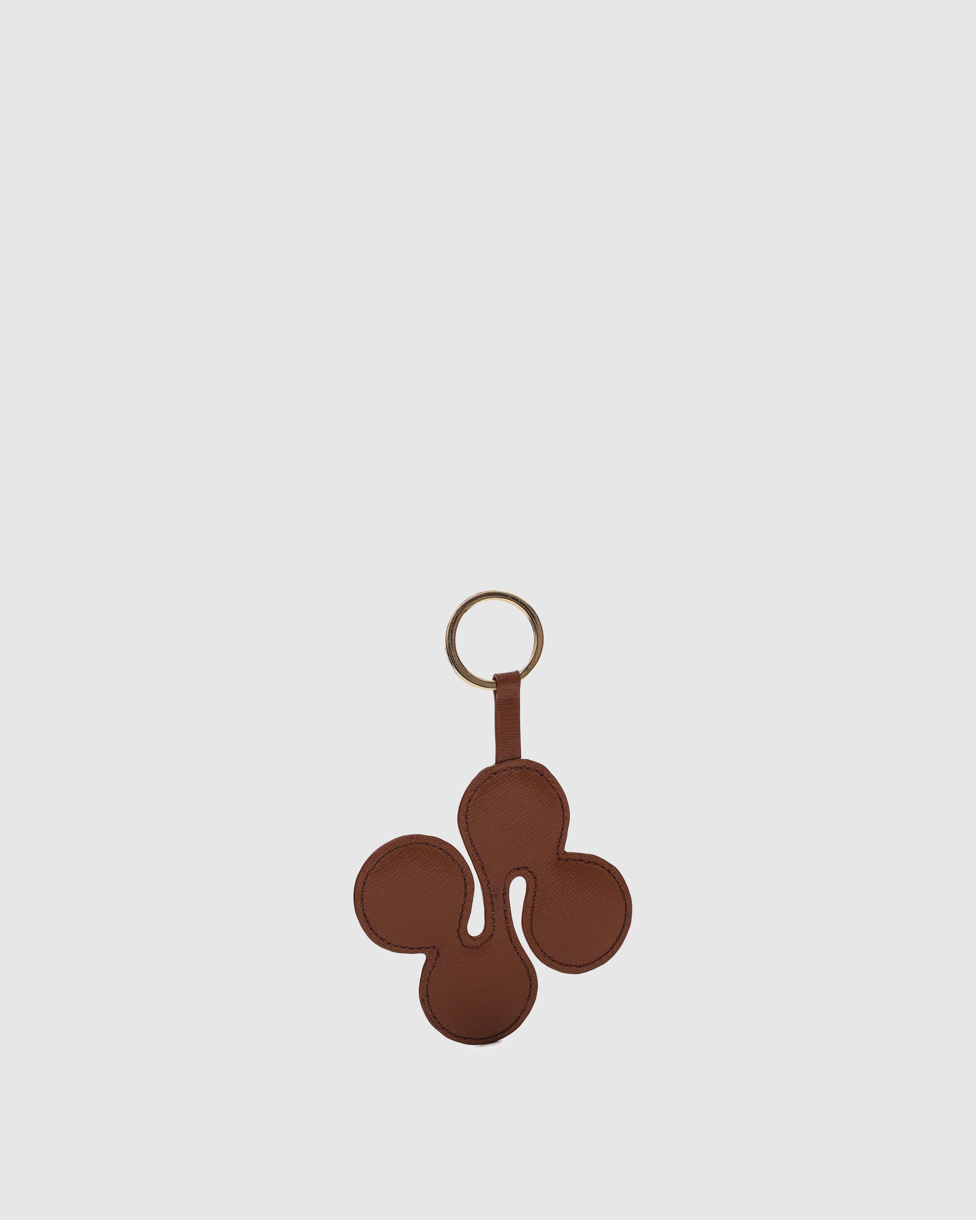 Núnoo Logo Keyring Florence Brown w. Gold Accessories Brown