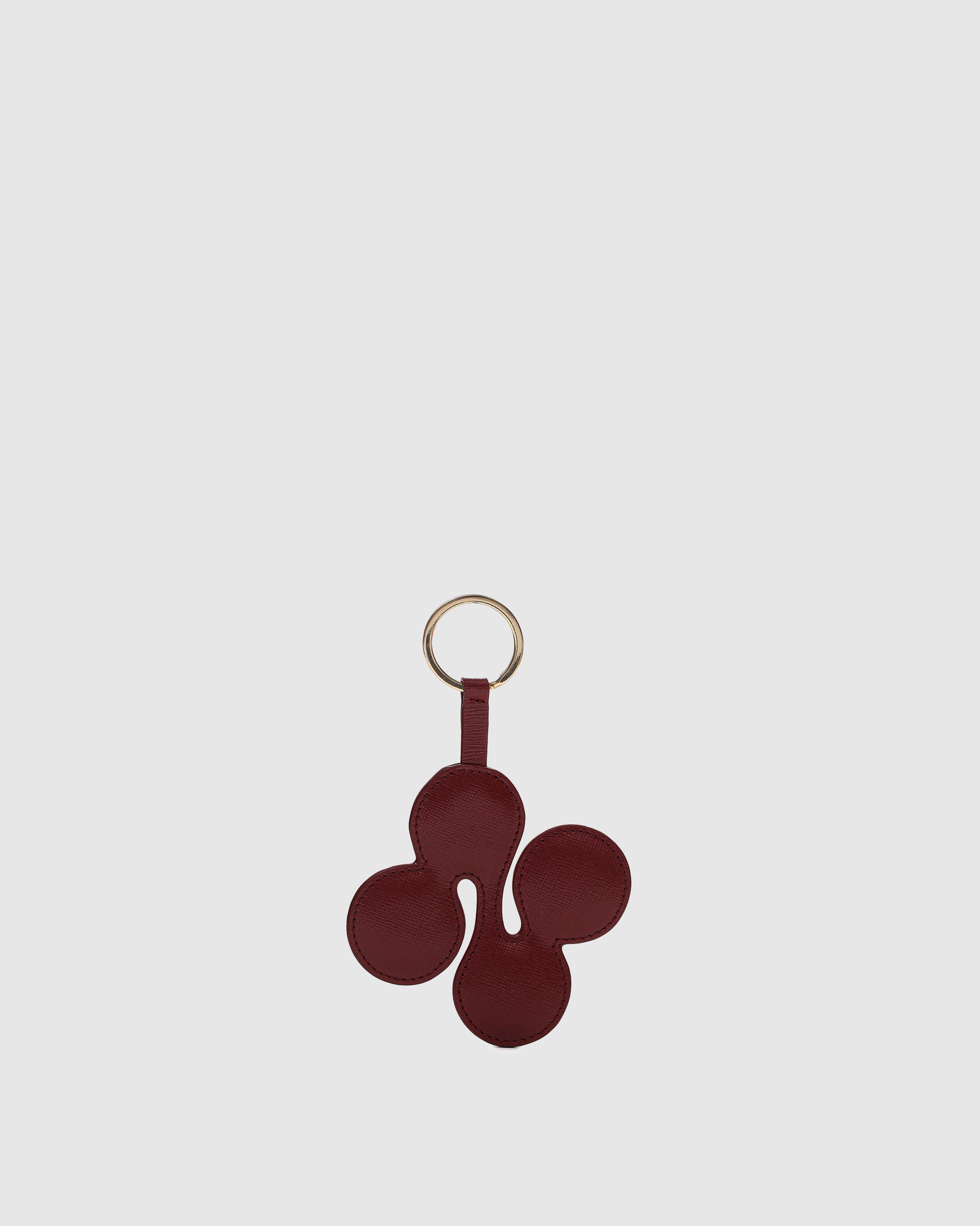 Núnoo Logo Keyring Florence Maroon w. Gold Accessories Maroon