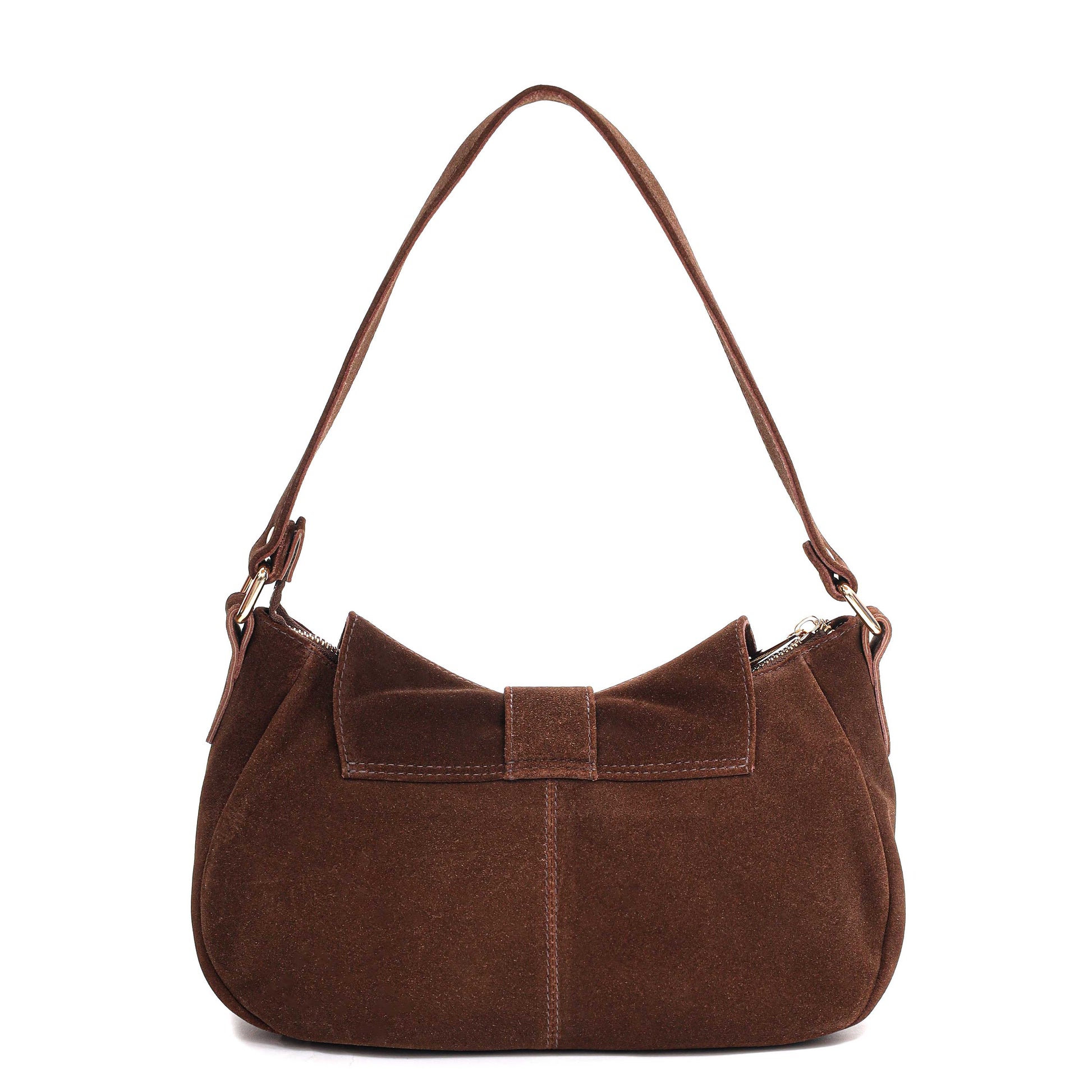 Núnoo Maria Suede Brown w. Gold Medium Brown