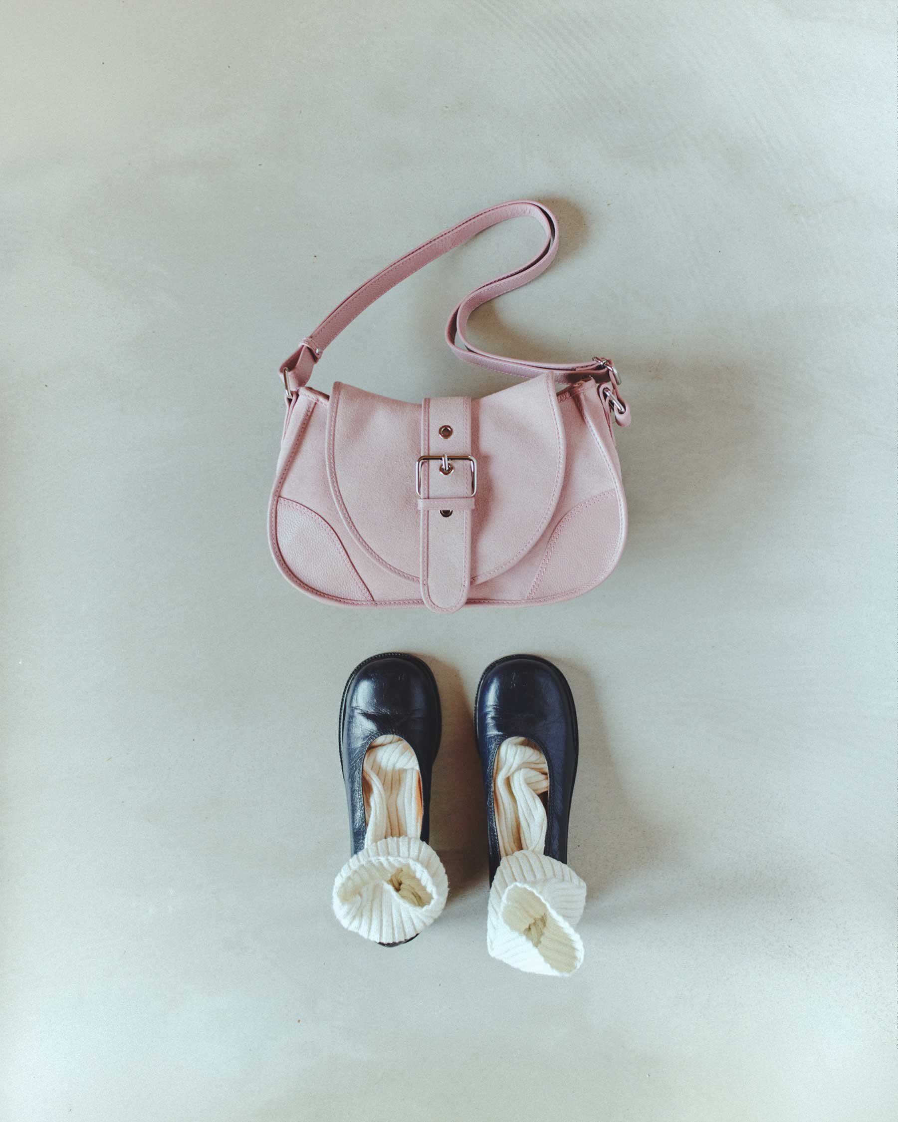 Núnoo Maria Suede Candyfloss Medium Candyfloss