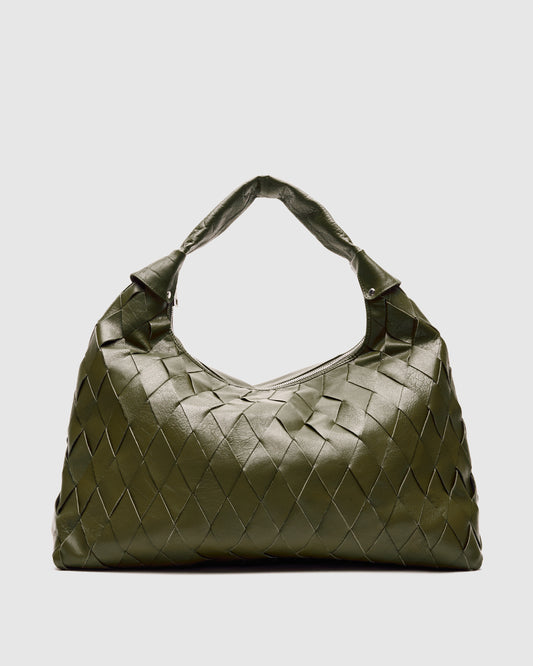 Núnoo Maxi Dandy Braided Bias Mountain Dark Olive Maxi Dark Olive