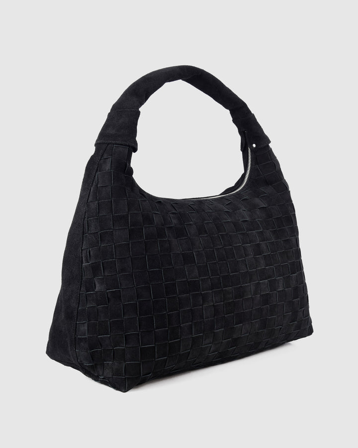 Núnoo Maxi Dandy Braided Suede Black Maxi Black