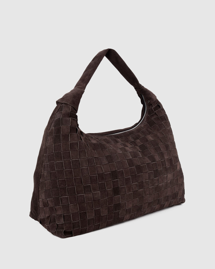 Núnoo Maxi Dandy Braided Suede Dark Brown Maxi Dark brown