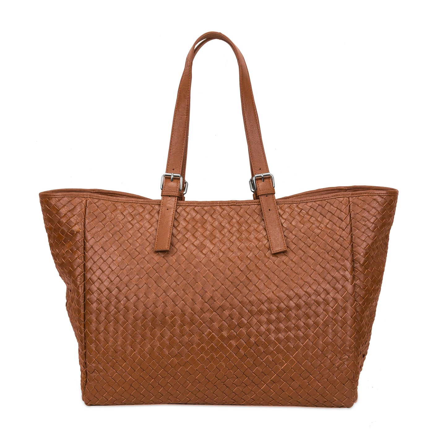 Núnoo Maxi Shopper Braided Mountain Cognac Shoulder bags Cognac