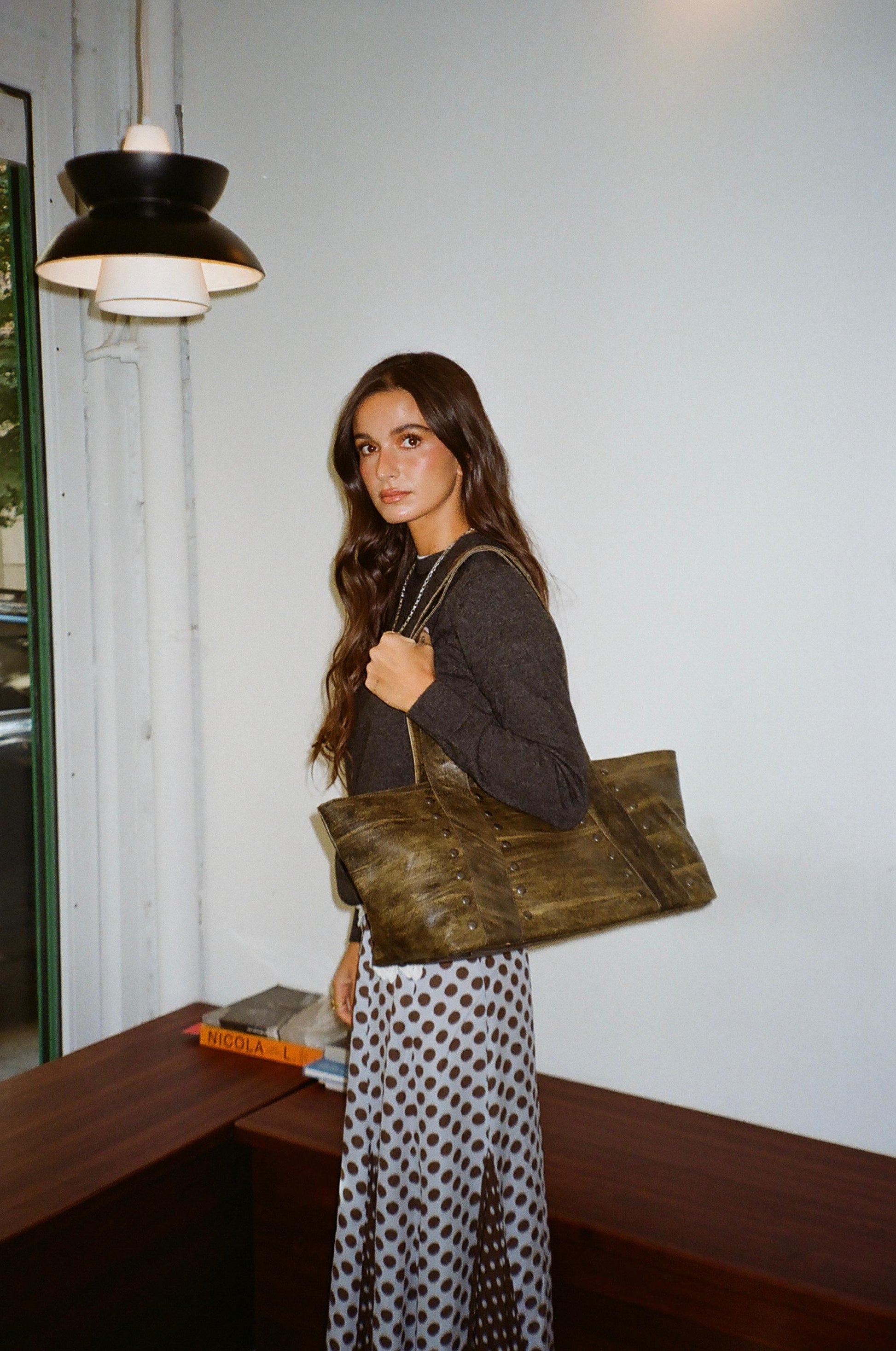 Núnoo Maxi Shopper Rivet Maxi Grey