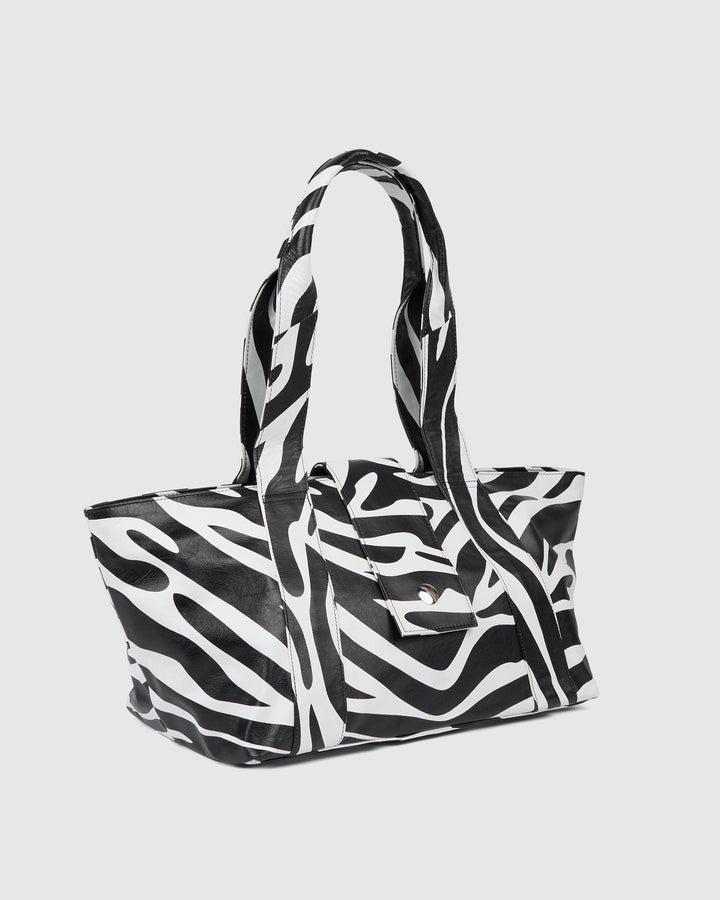 Núnoo Maxi Shopper Savanna Black Stripe Maxi Black Stripe