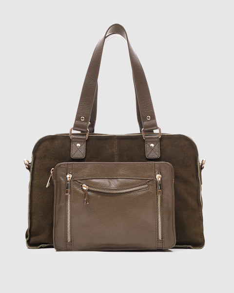 マイウィークネス　NEW PORT SUEDE ダークブラウン Mille Suede Mix Dark Olive w. Gold – Núnoo NO
