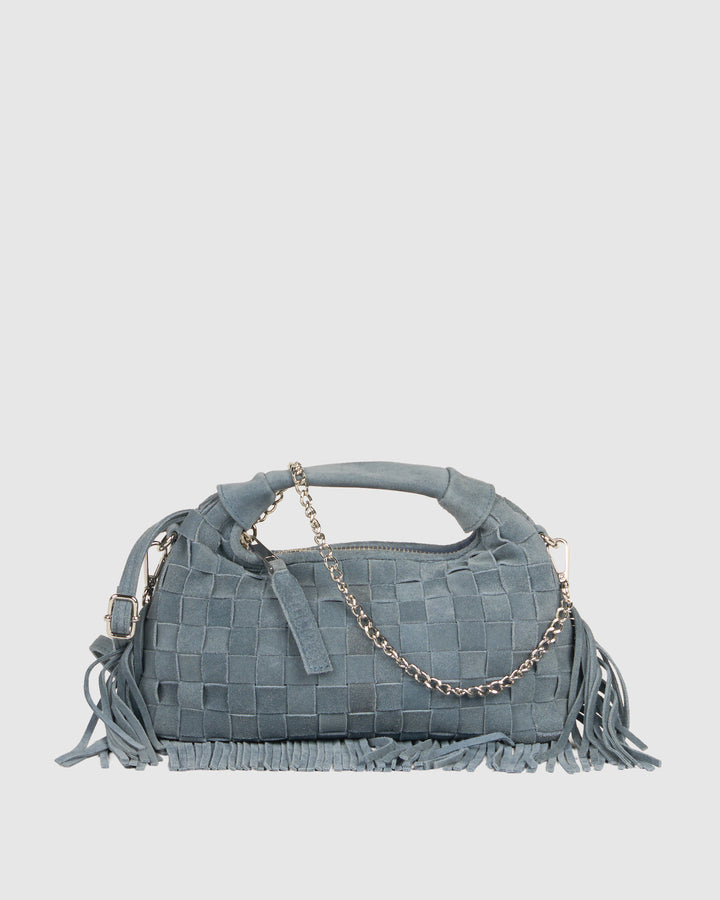 Núnoo Mini Dandy Braided Fringe Jeans - Berg Larsen x Núnoo Small bag Jeans