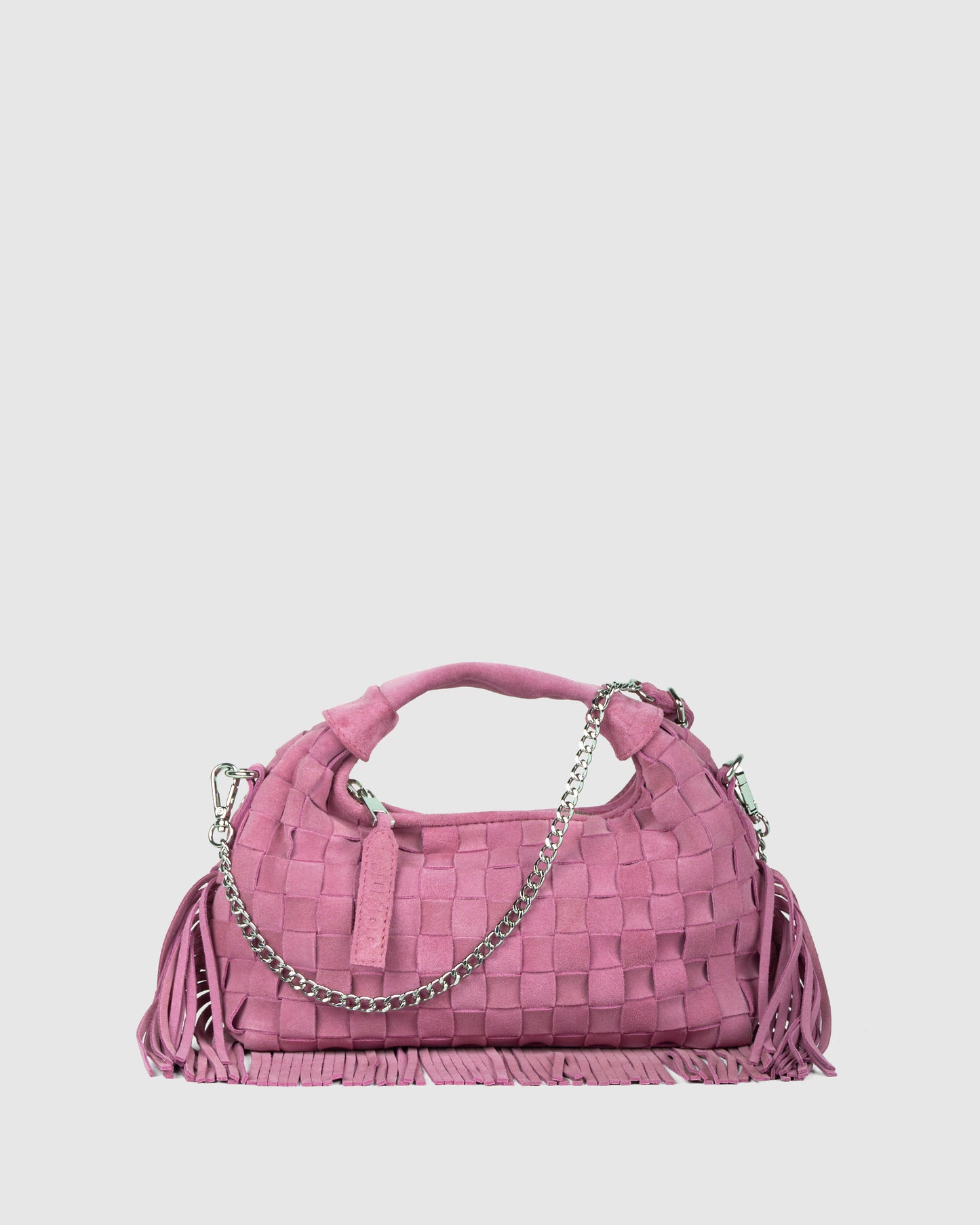 Núnoo Mini Dandy Braided Fringe Pink - Berg Larsen x Núnoo Small bag Pink