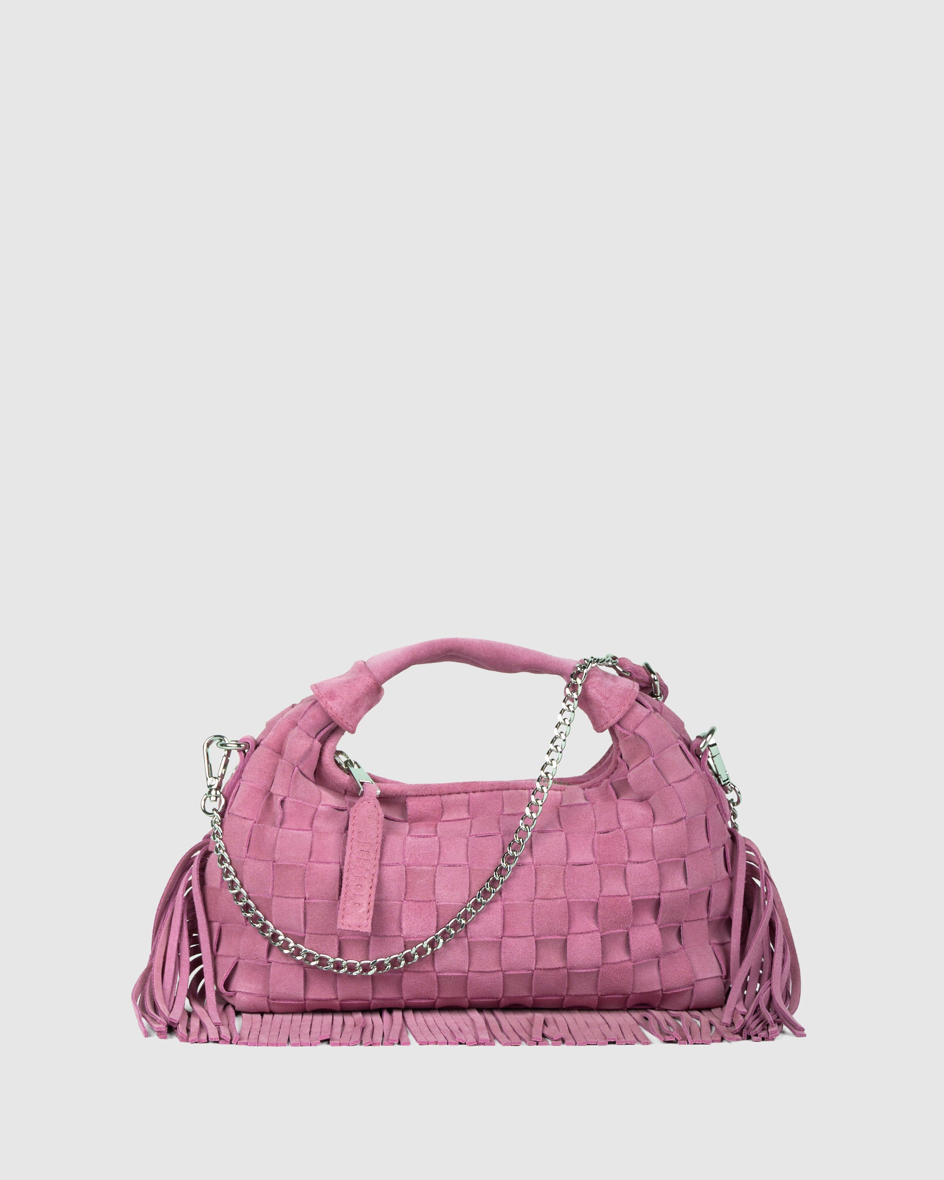 Núnoo Mini Dandy Braided Fringe Pink - Berg Larsen x Núnoo Small bag Pink