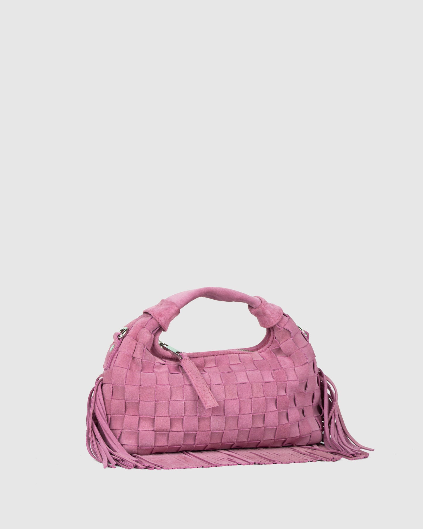 Núnoo Mini Dandy Braided Fringe Pink - Berg Larsen x Núnoo Small bag Pink