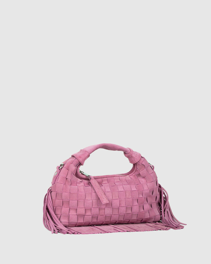 Núnoo Mini Dandy Braided Fringe Pink - Berg Larsen x Núnoo Small bag Pink