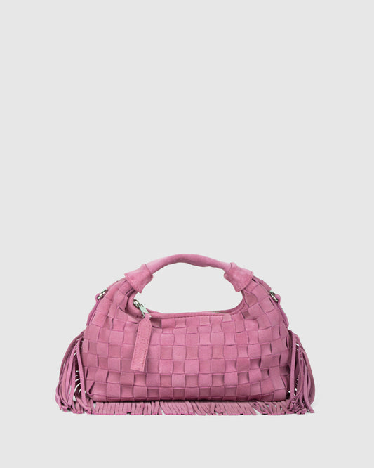 Núnoo Mini Dandy Braided Fringe Pink - Berg Larsen x Núnoo Small bag Pink