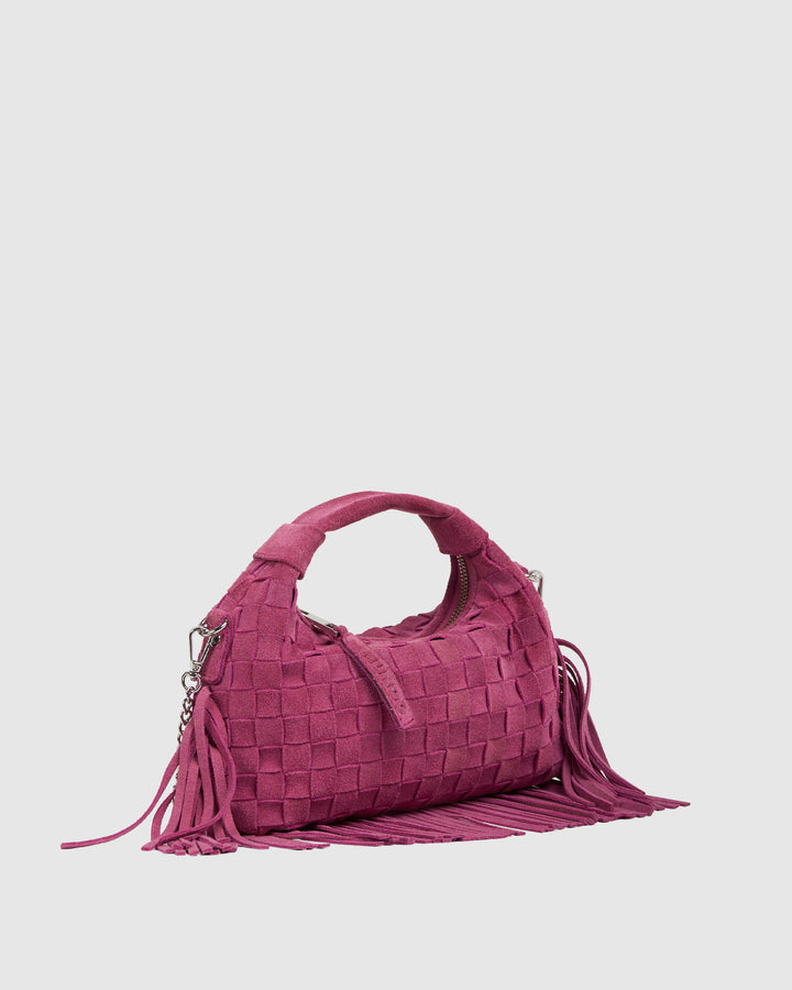 Núnoo Mini Dandy Braided Fringe Pink - Berg Larsen x Núnoo Small bag Pink