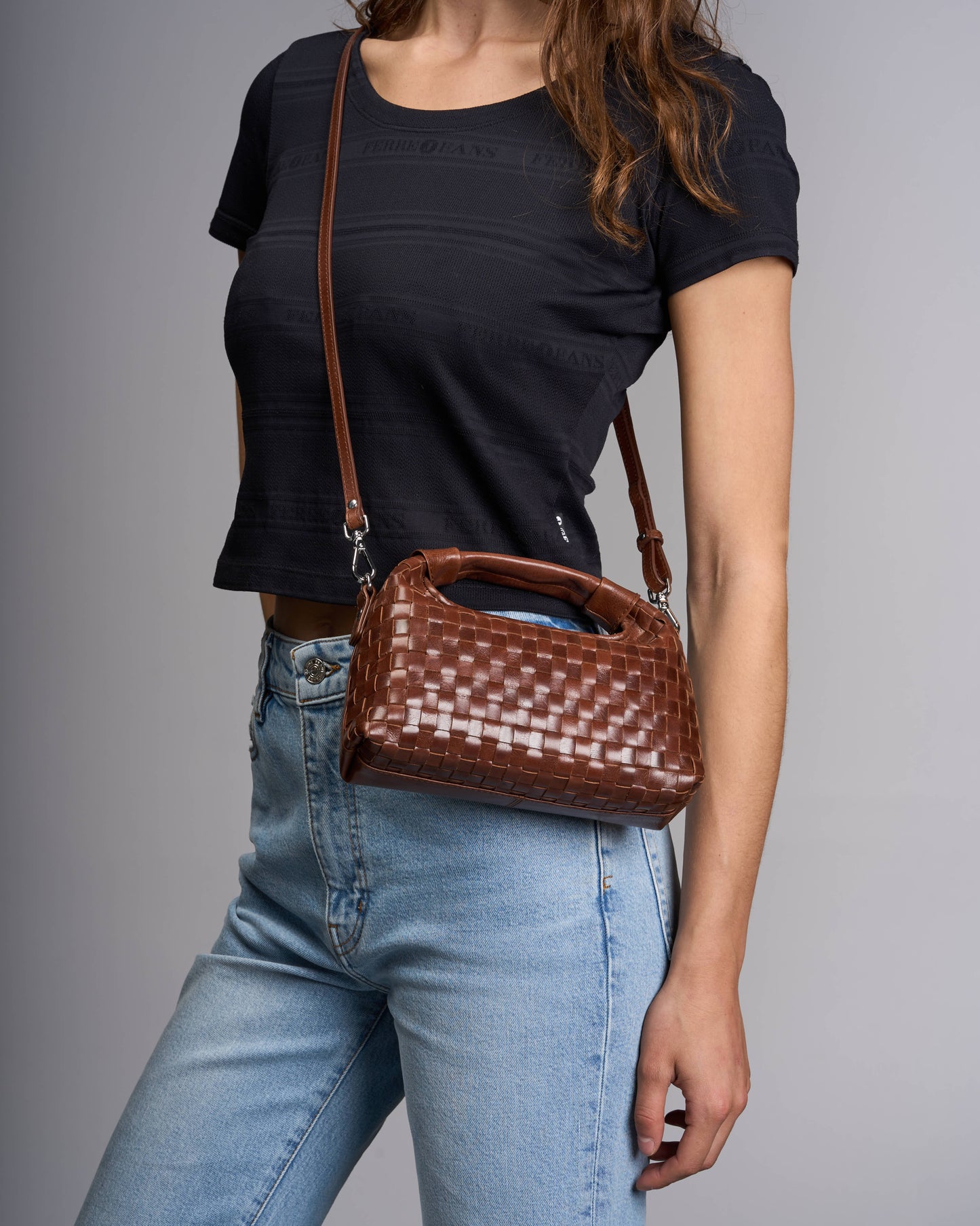 Núnoo Mini Dandy Braided Rain Brown Small bag Brown