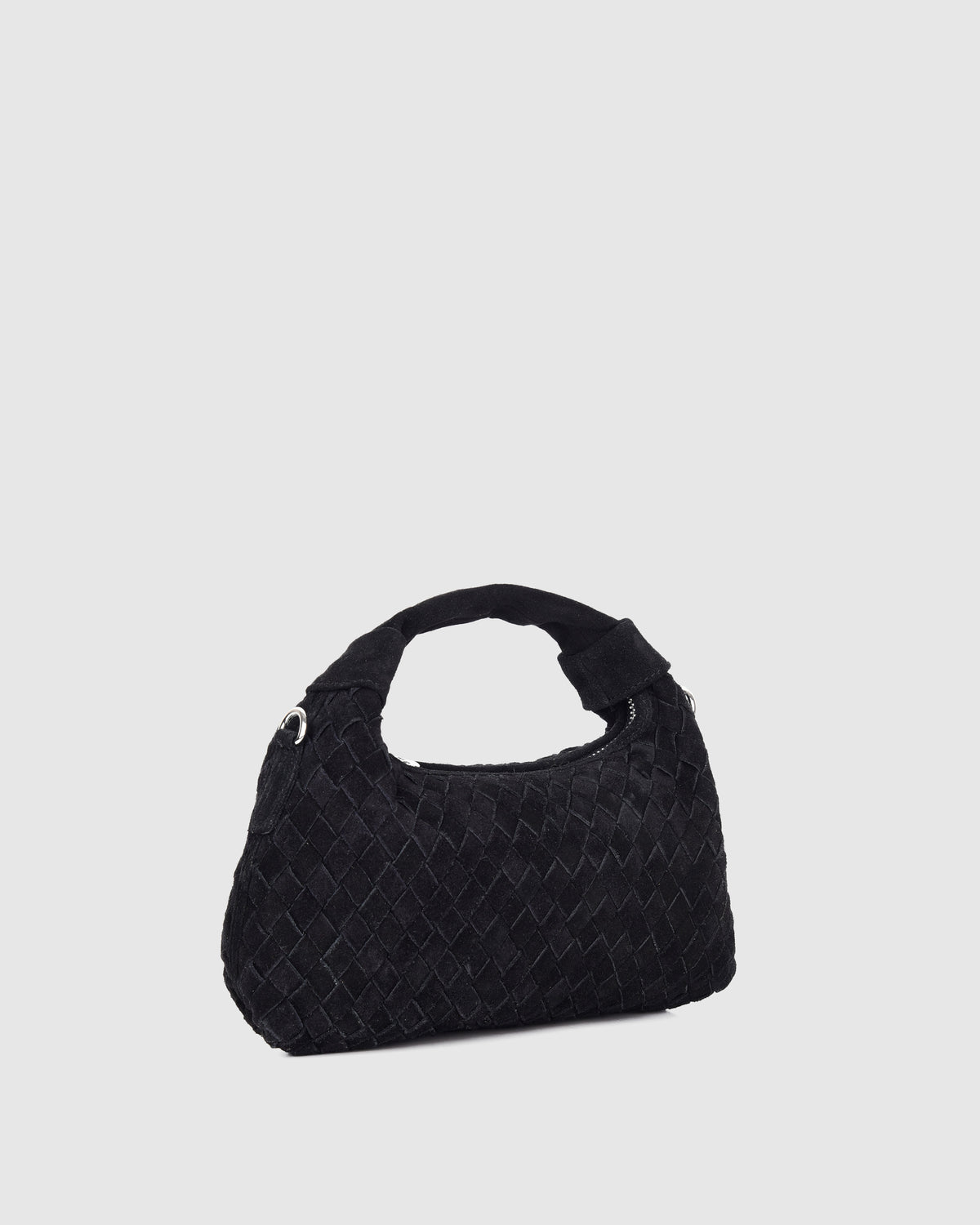 Núnoo Mini Dandy Braided Suede Black Small bag Black