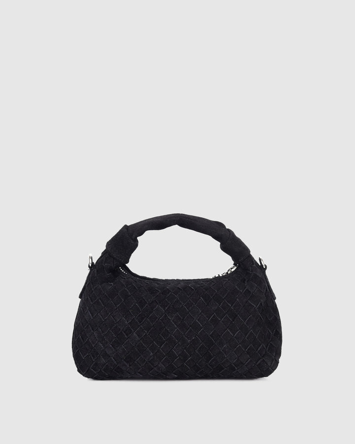 Núnoo Mini Dandy Braided Suede Black Small bag Black