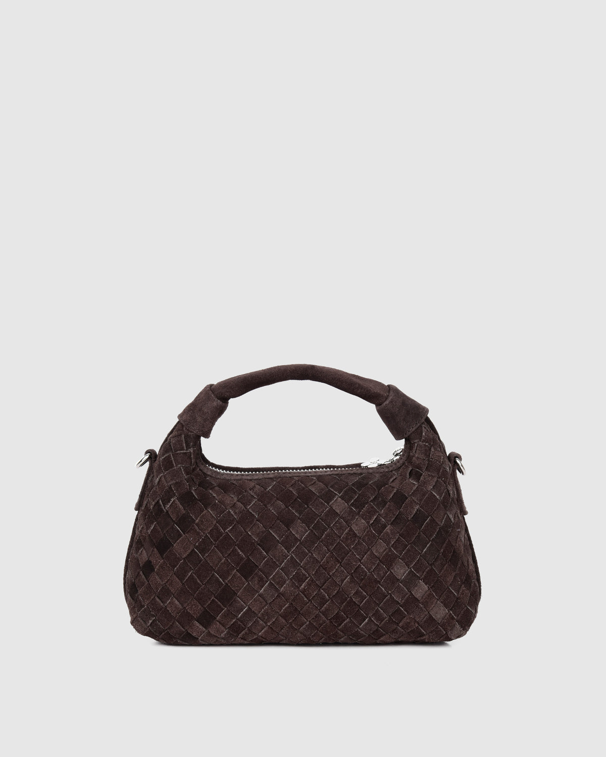 Núnoo Mini Dandy Braided Suede Dark Brown Small bag Dark brown