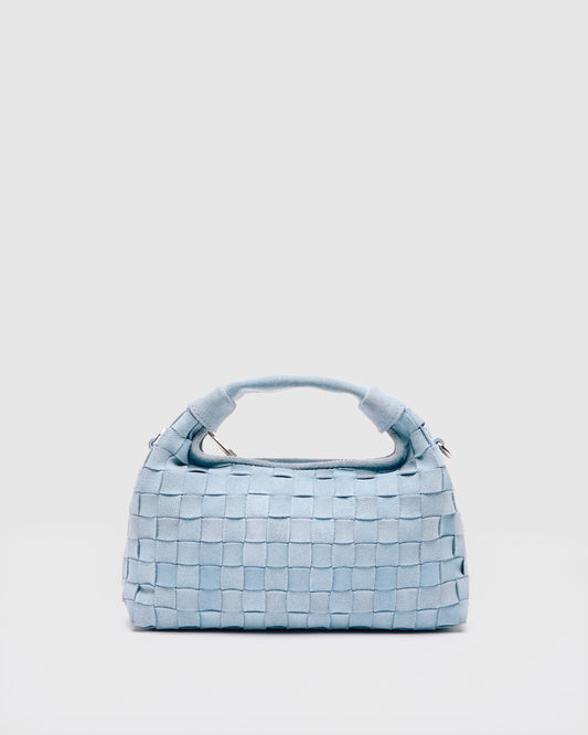 Núnoo Mini Dandy Braided Suede Light Blue Small bag Light blue
