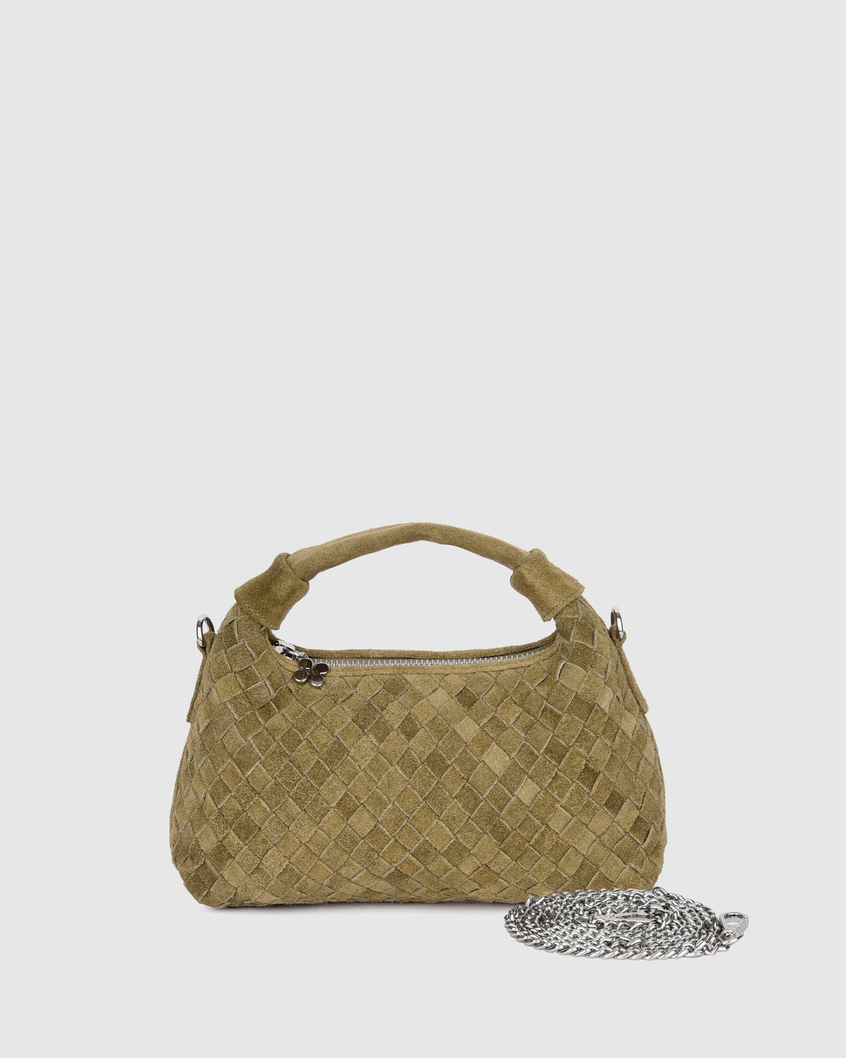 Núnoo Mini Dandy Braided Suede Sage Small bag Sage
