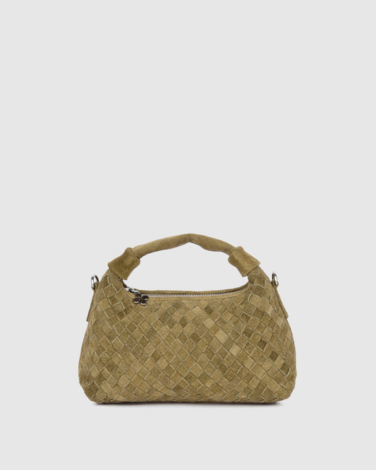 Núnoo Mini Dandy Braided Suede Sage Small bag Sage