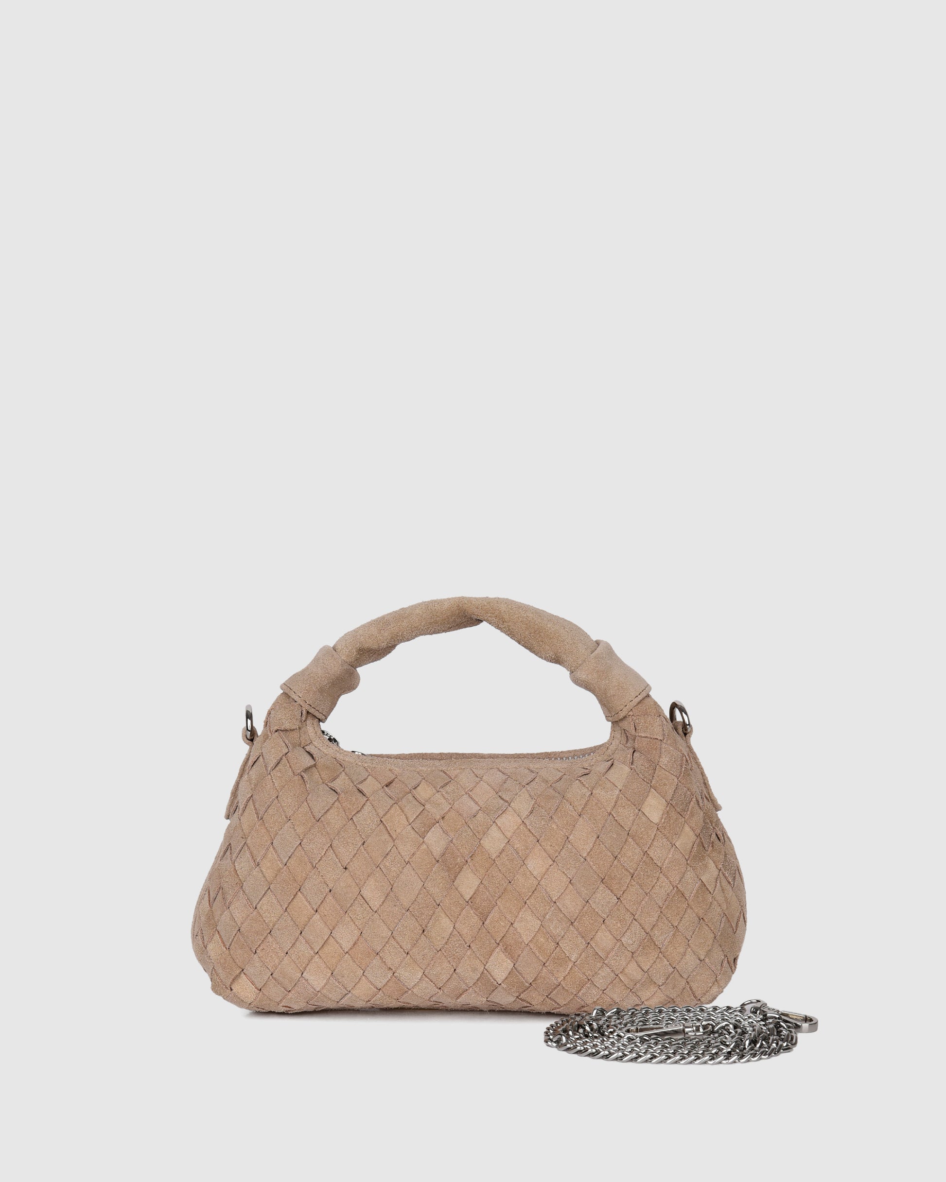 Núnoo Mini Dandy Braided Suede Sand Small bag Sand