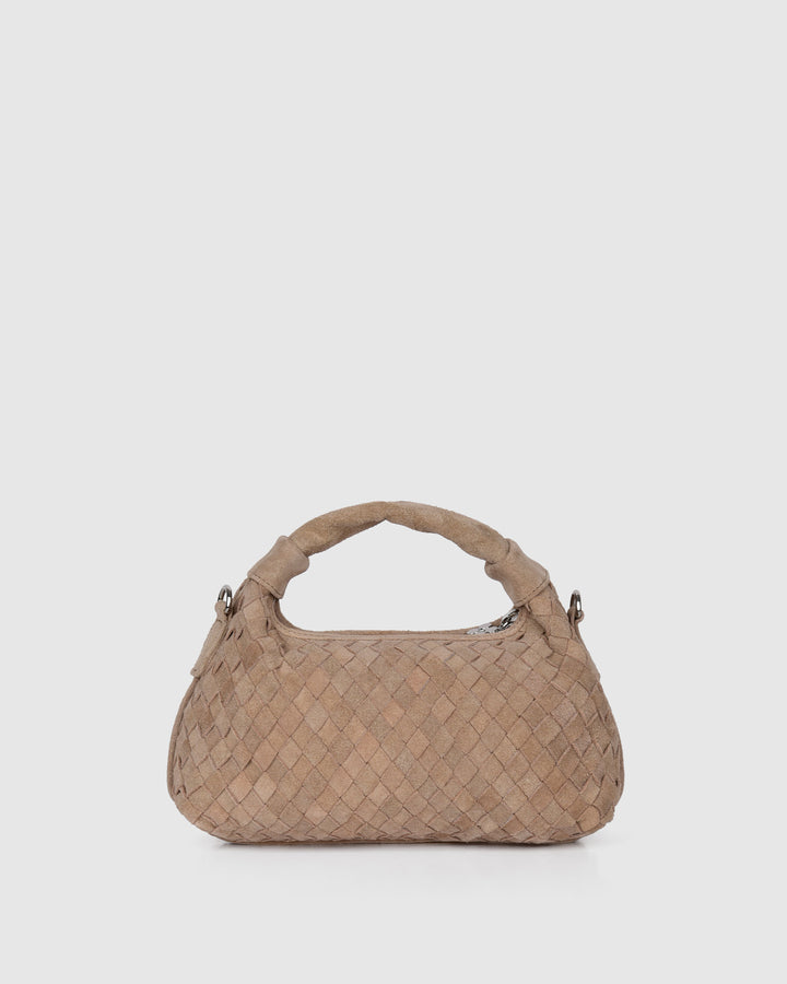 Núnoo Mini Dandy Braided Suede Sand Small bag Sand