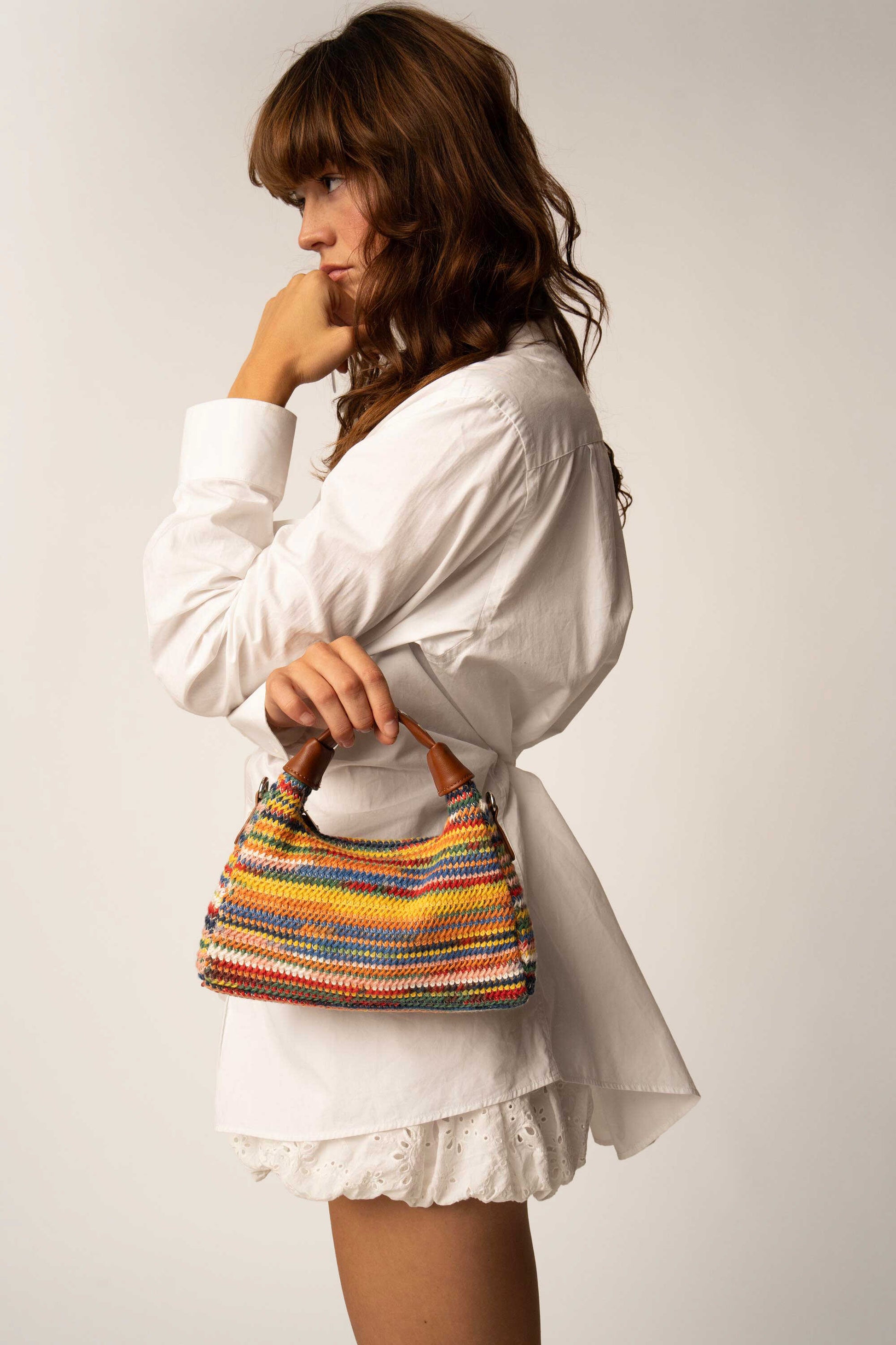 Núnoo Mini Dandy Crochet Multi Small bag