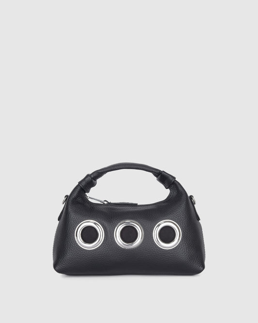 Núnoo Mini Dandy Eyelet Soft Black Small bag Black
