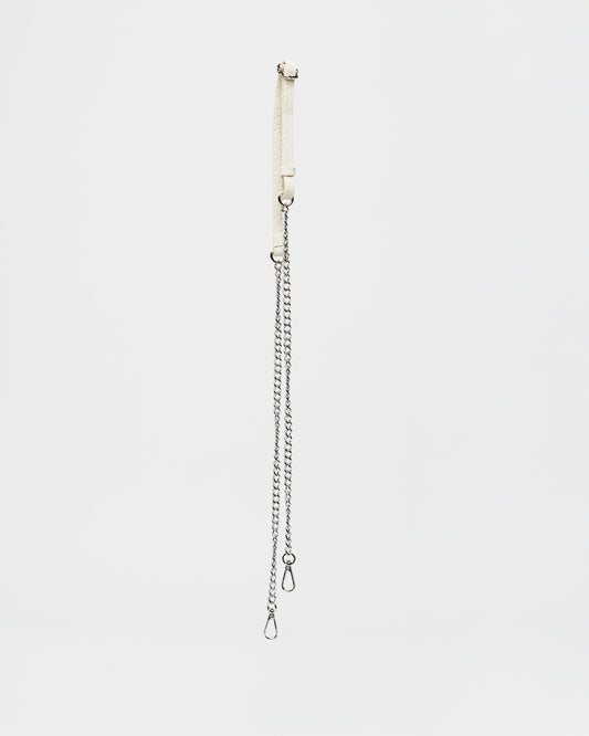 Núnoo Multi Chain New Zealand Beige w. Silver Accessories Beige