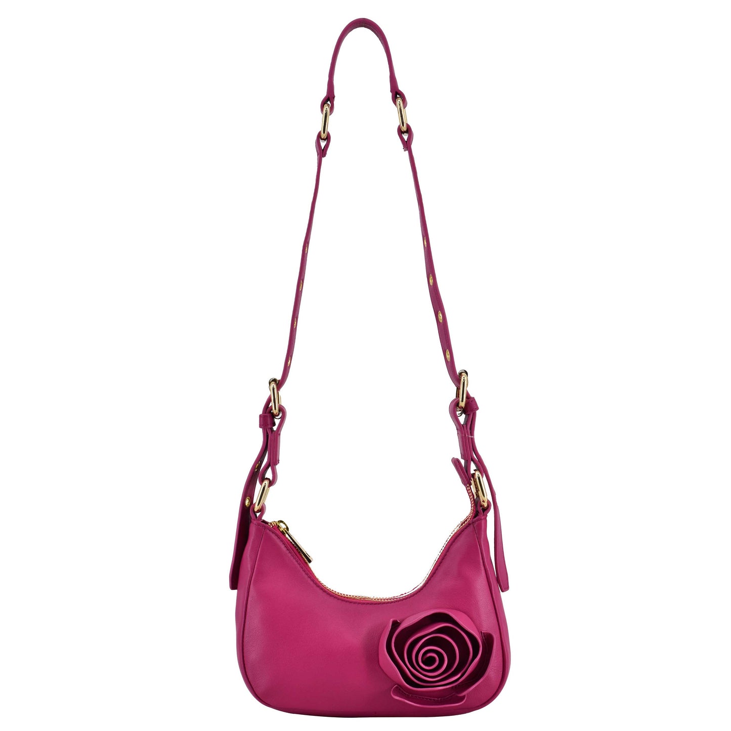 Núnoo Palma Rose Cozy Hot Pink w. Gold Shoulder bags Hot Pink